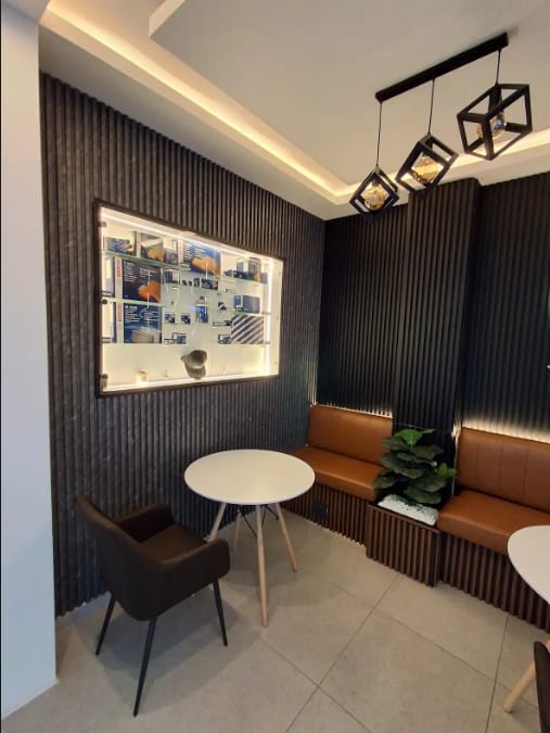 Completed waiting area detail