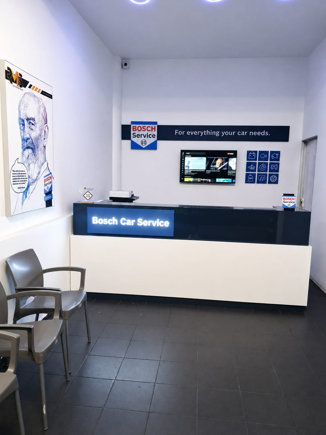 Bosch Car Service reception, RMS Automotive Group